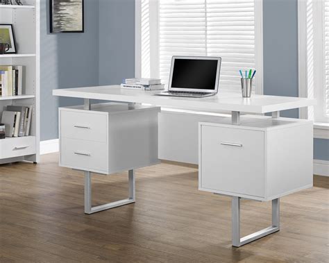 white desks with drawers|modern white desk with drawers.